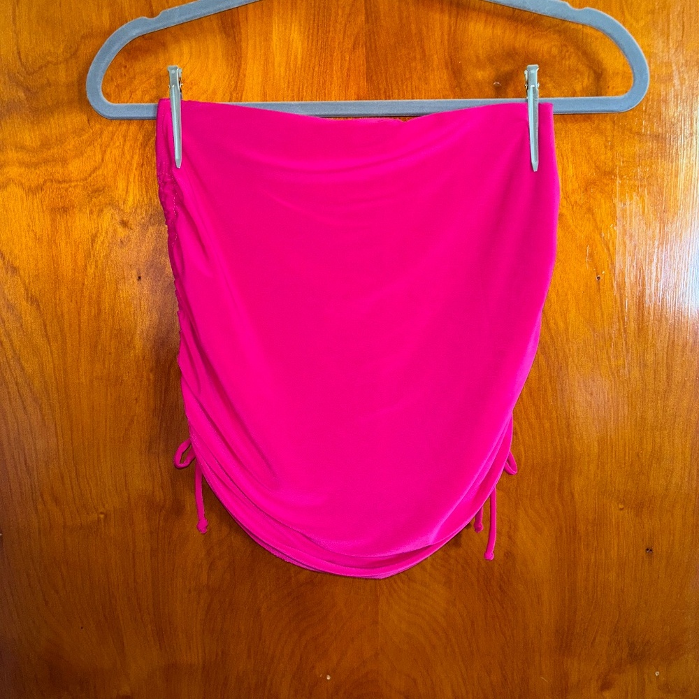 HOT PINK MINI SKIRT